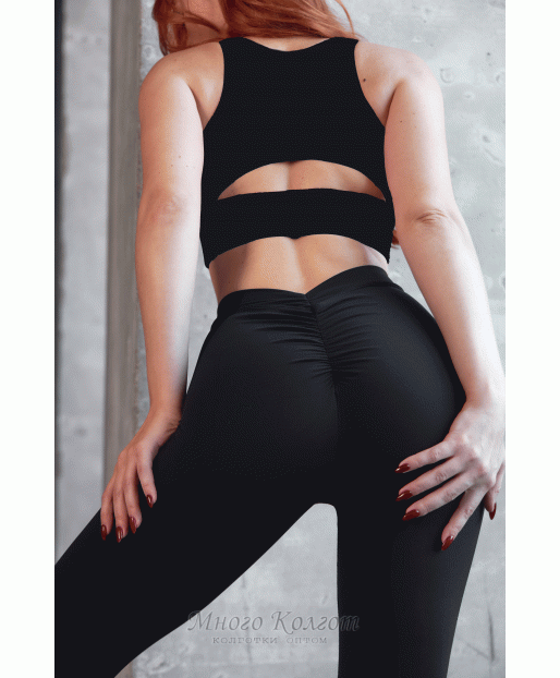 Женский спортивный комплект Leggings + top premium model 71
